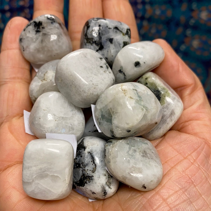 Rainbow Moonstone Tumbled Stone