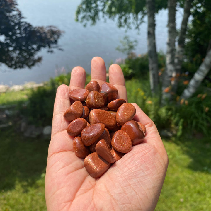 Goldstone Tumbled Stone (S-M)