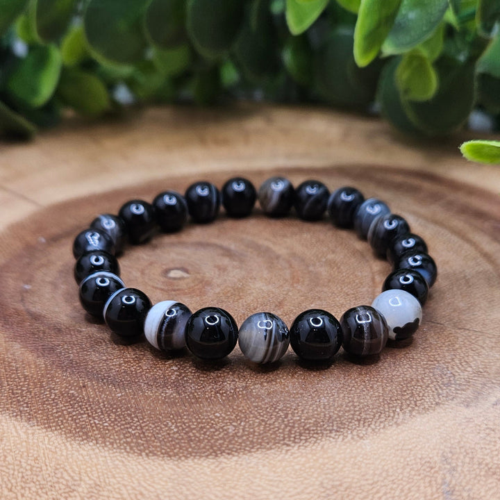 Black Sardonyx 8mm Bracelet