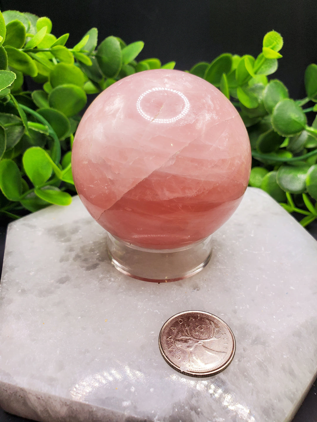 Rose Quartz 70mm Sphere