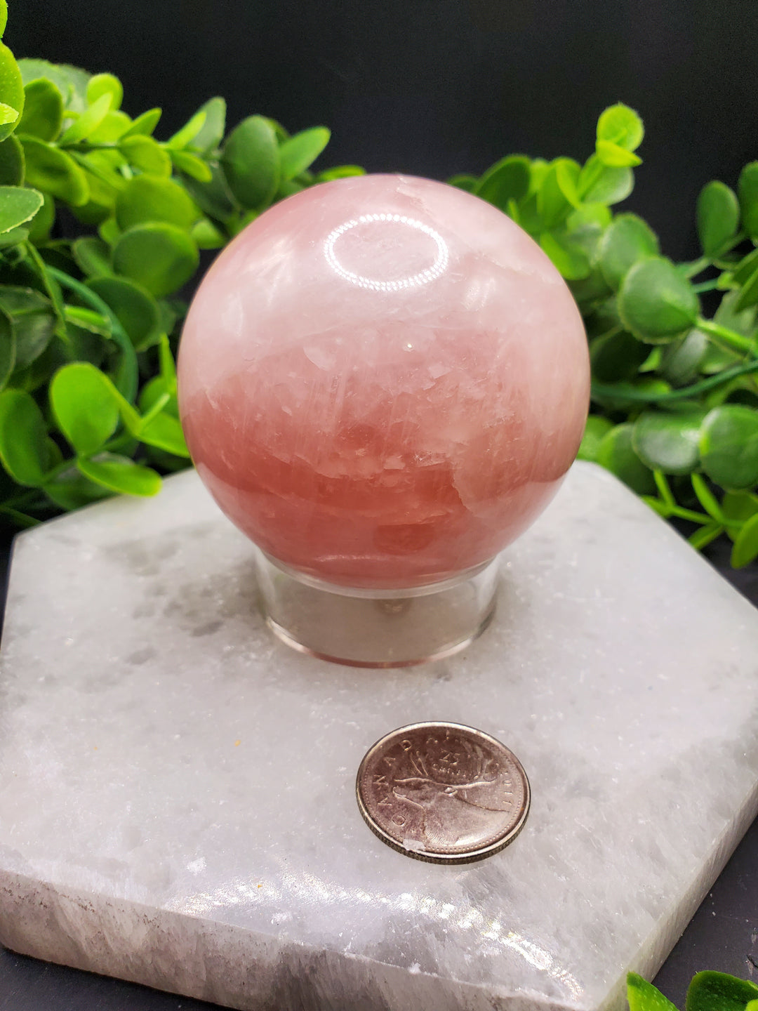 Rose Quartz 70mm Sphere