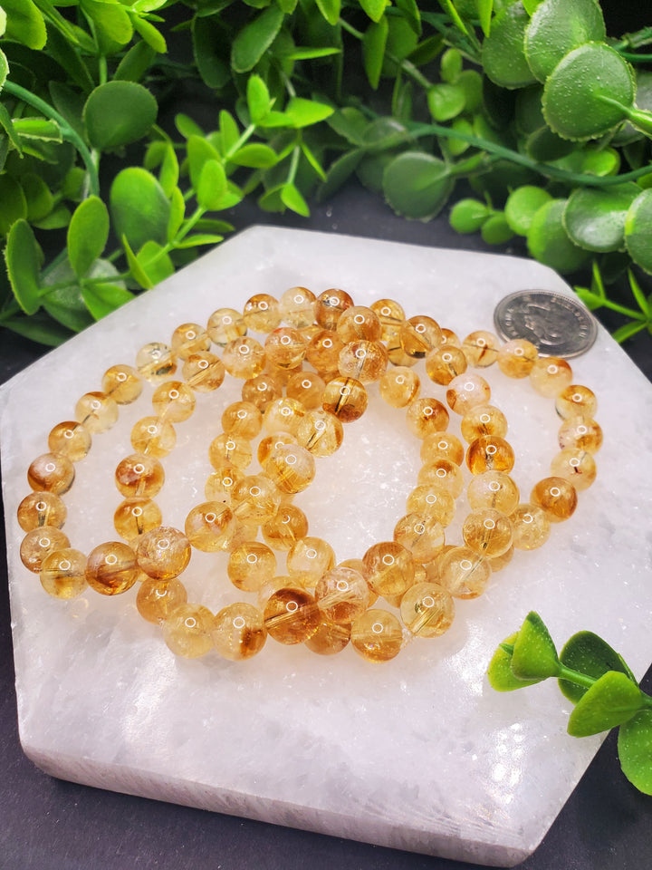 Citrine 8mm Bracelet (High Quality)