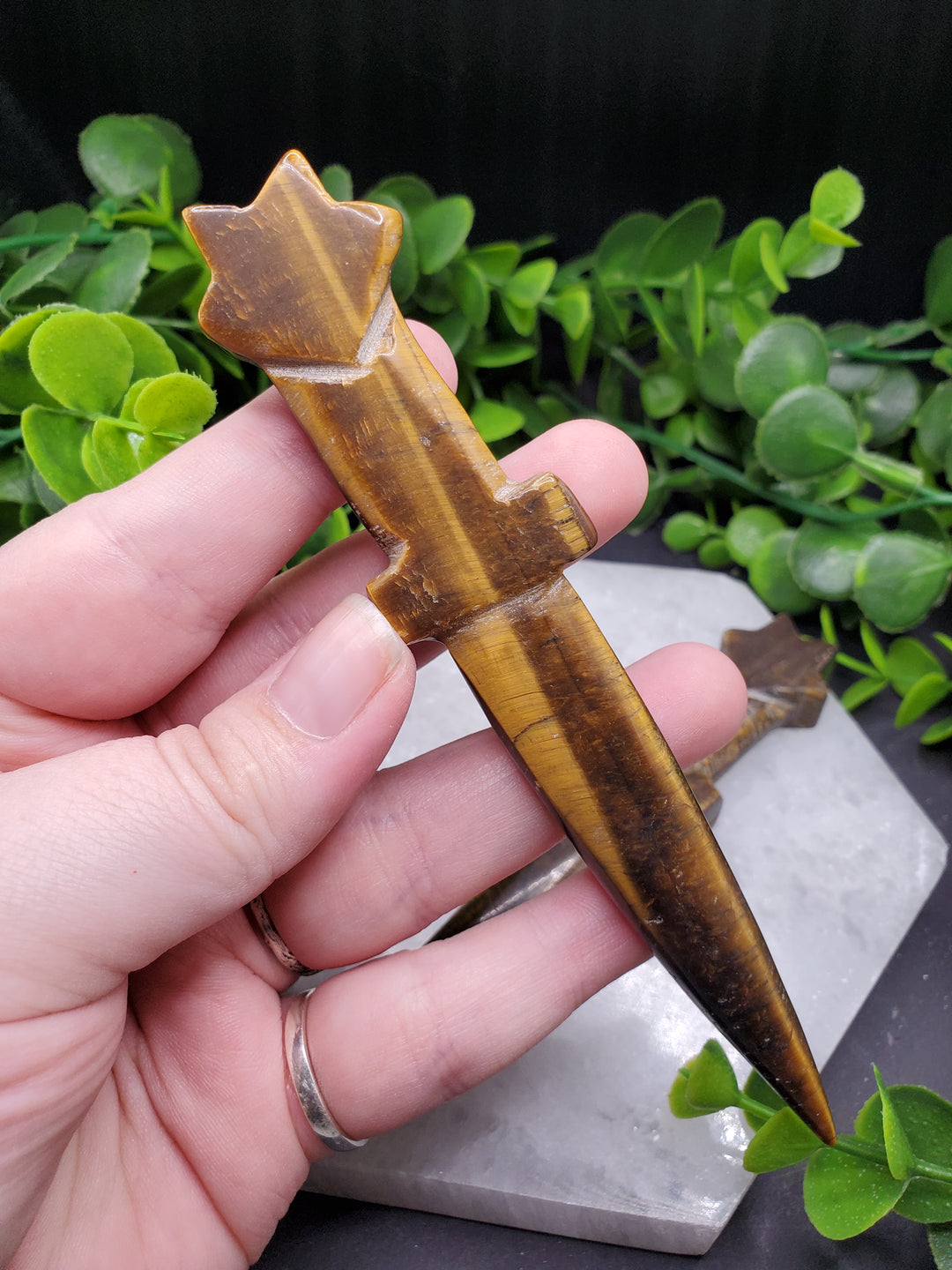 Tiger Eye Athame