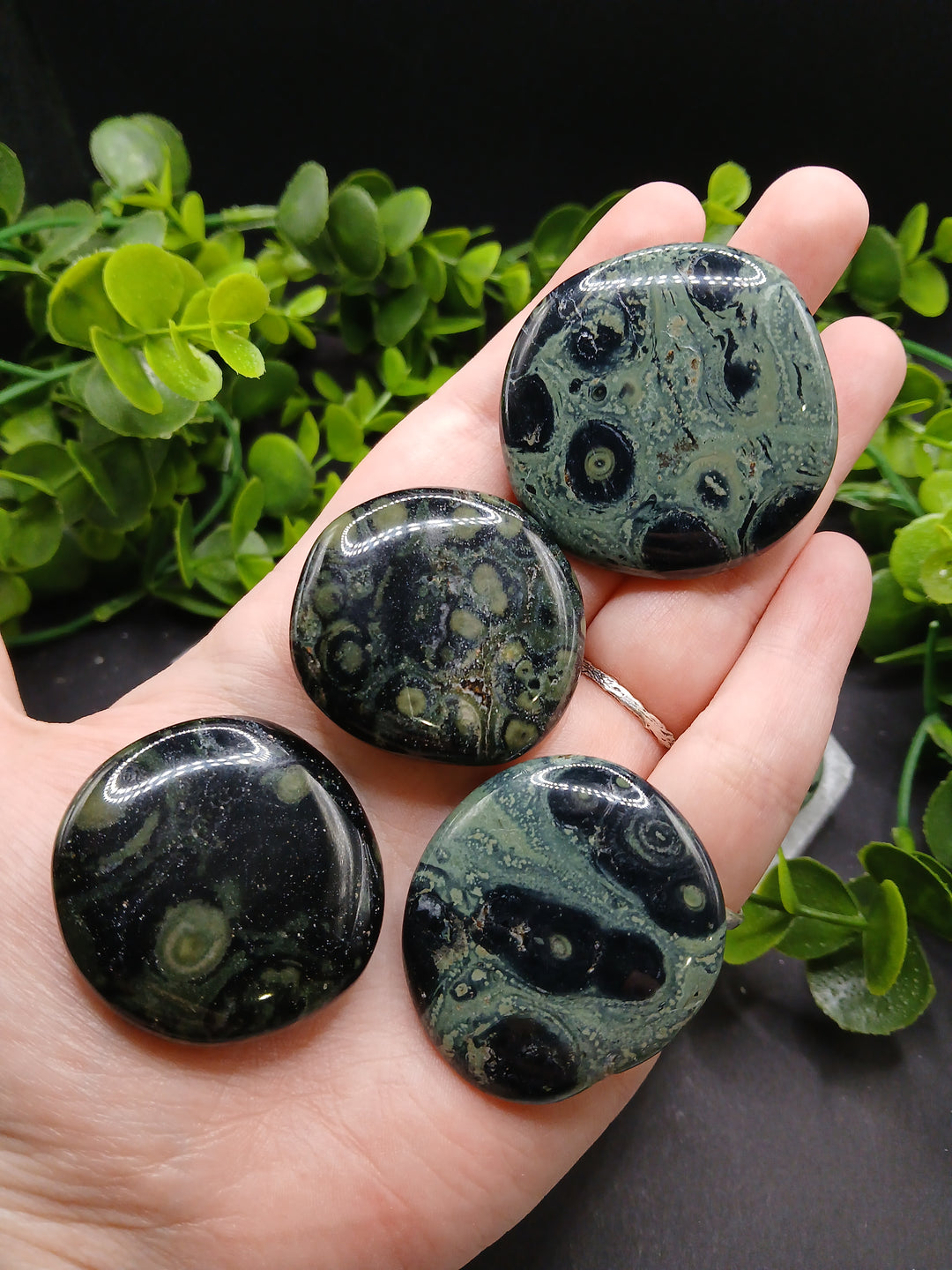 Kambaba Jasper Palm Stones