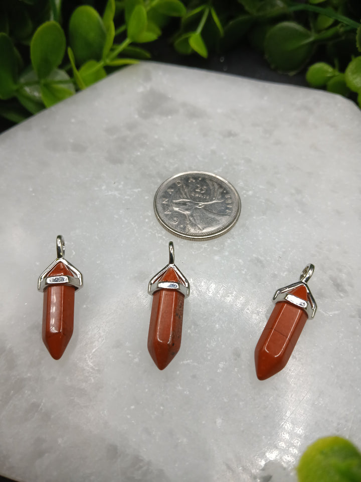 Red Jasper Double Terminated Point Pendant