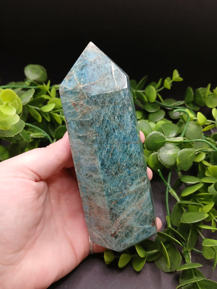 Large Blue Apatite Polished Point