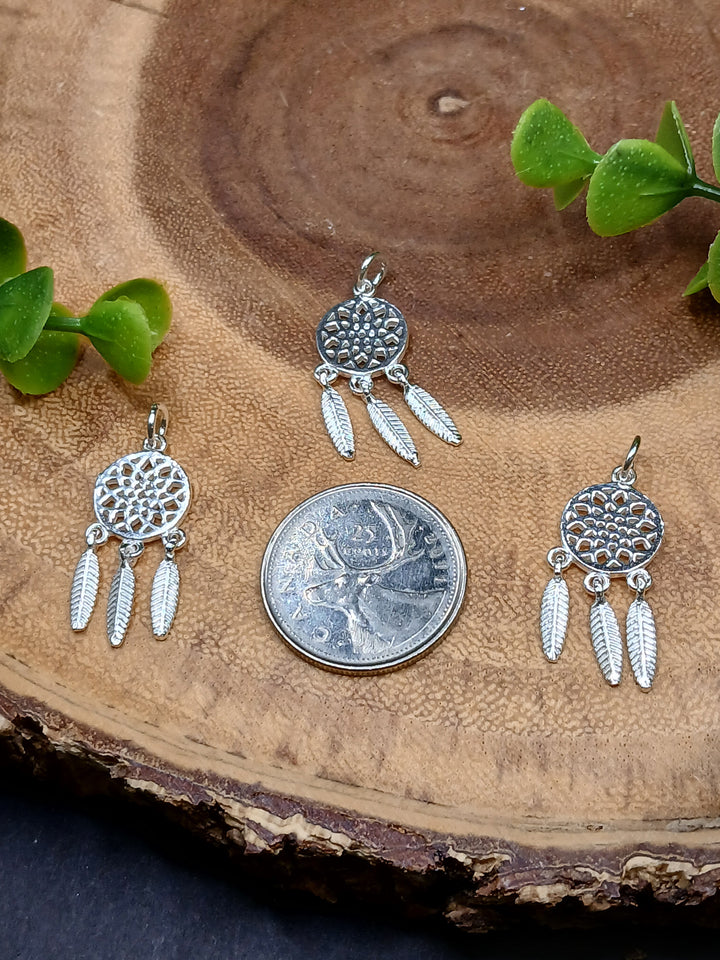 Dream Catcher Sterling Silver Pendant