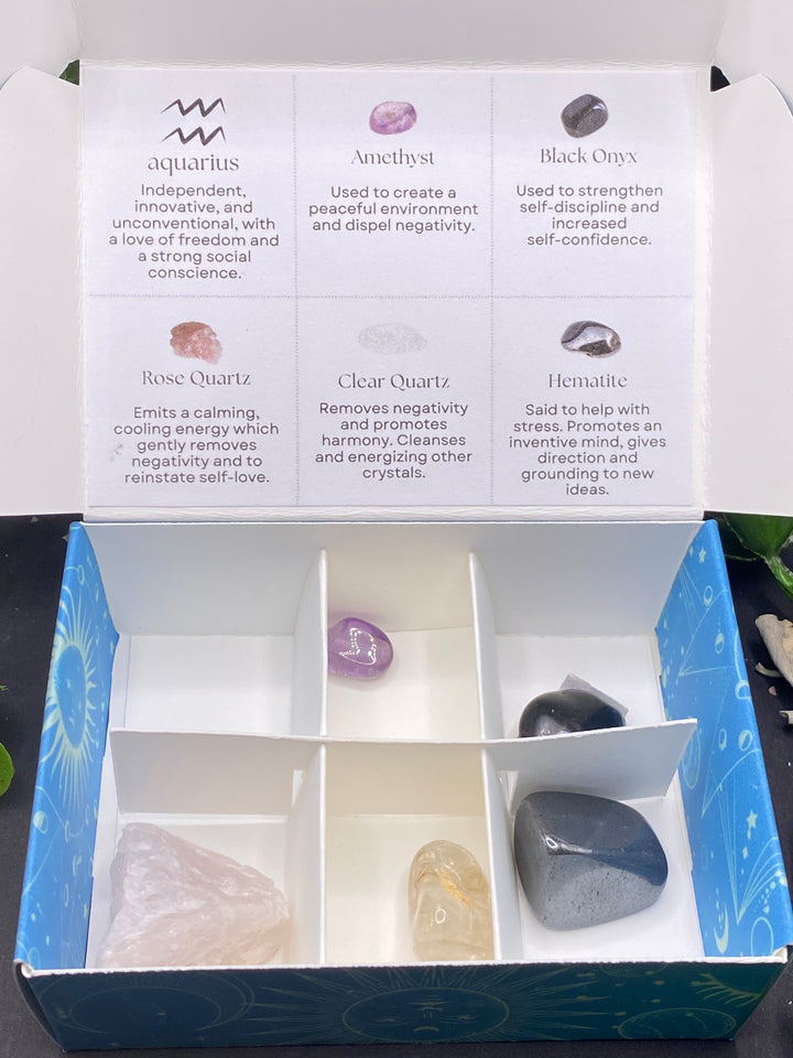 Aquarius Zodiac Crystal Kit