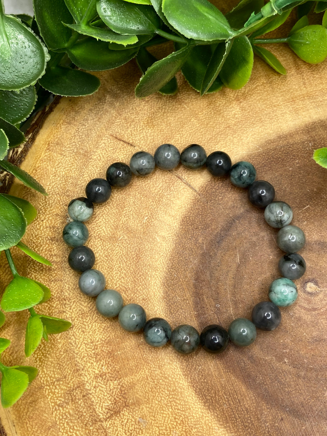 Emerald 8mm Bracelet