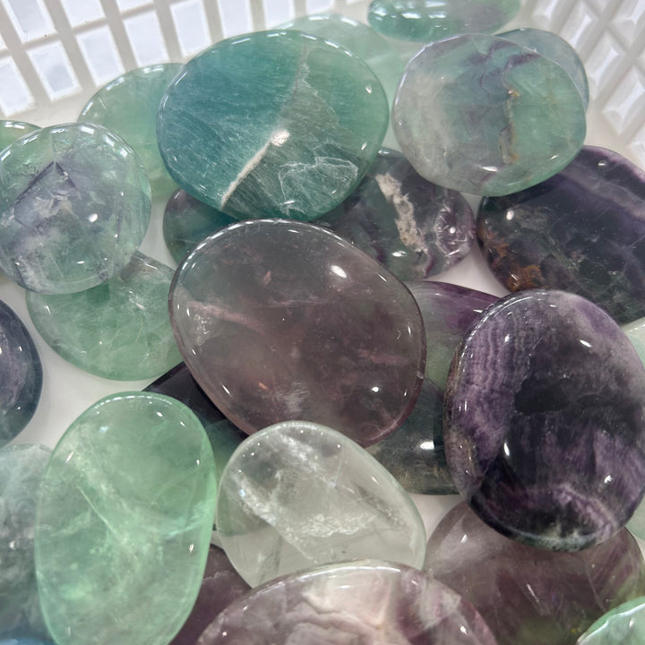 Fluorite Palm Stone