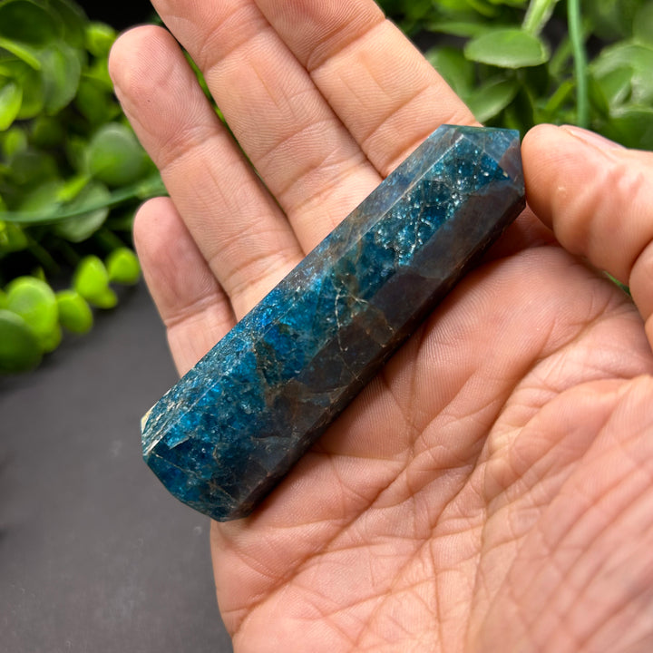 High Quality Blue Apatite Polished Point (#2)