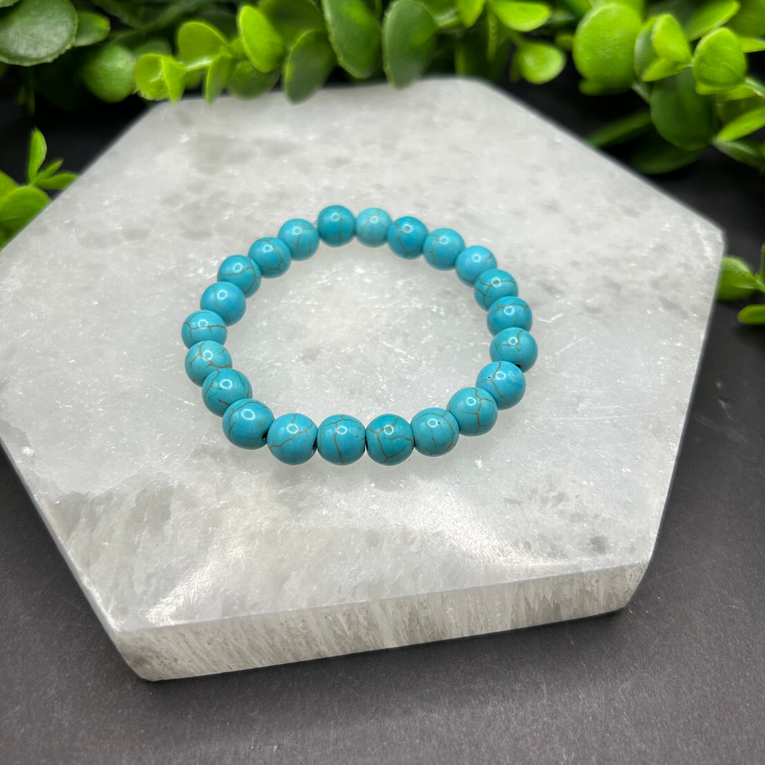 Turquoise Howlite 8mm Bracelet