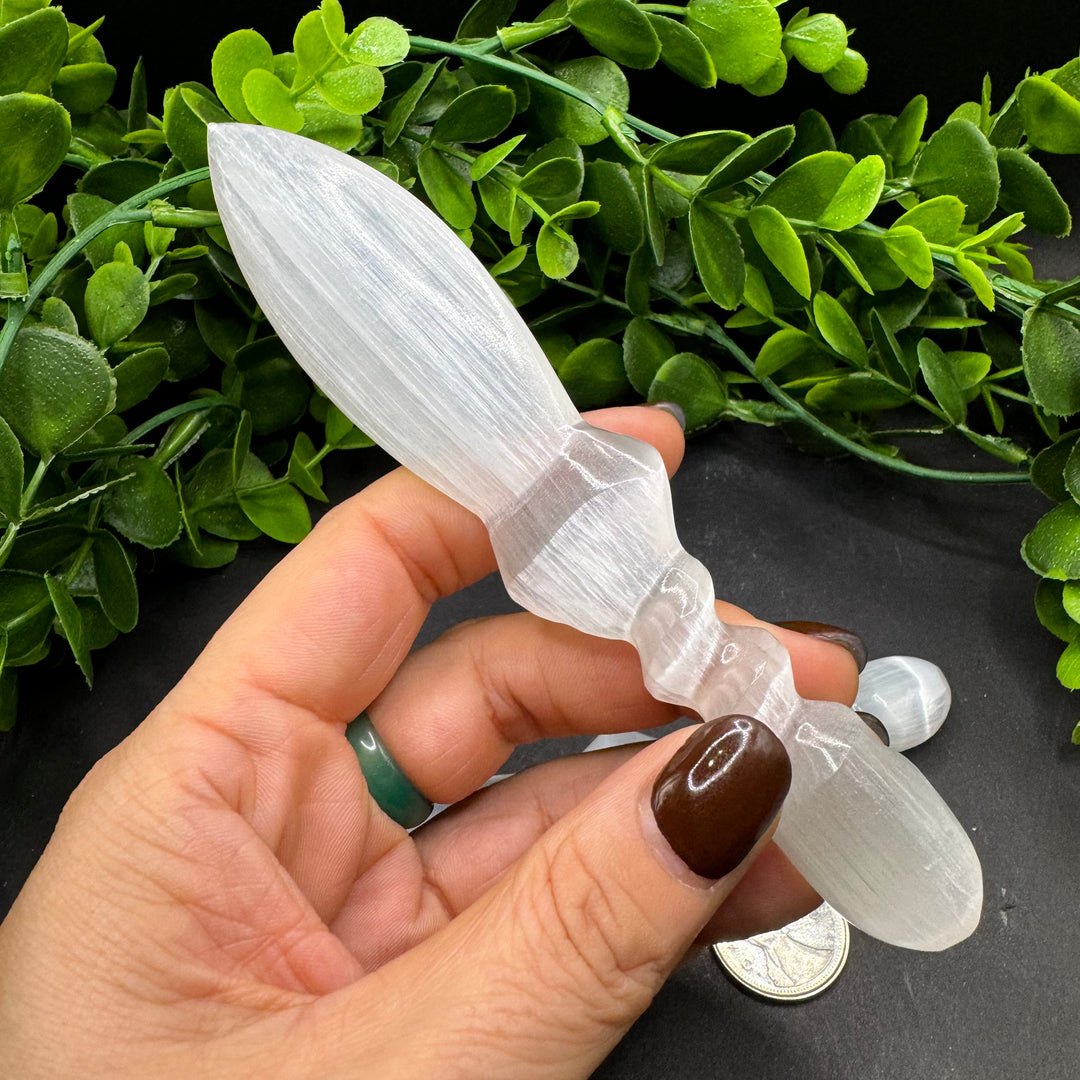 Satin-Spar (Selenite) Knife