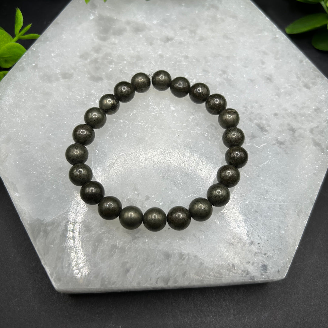 Pyrite 8mm Bracelet