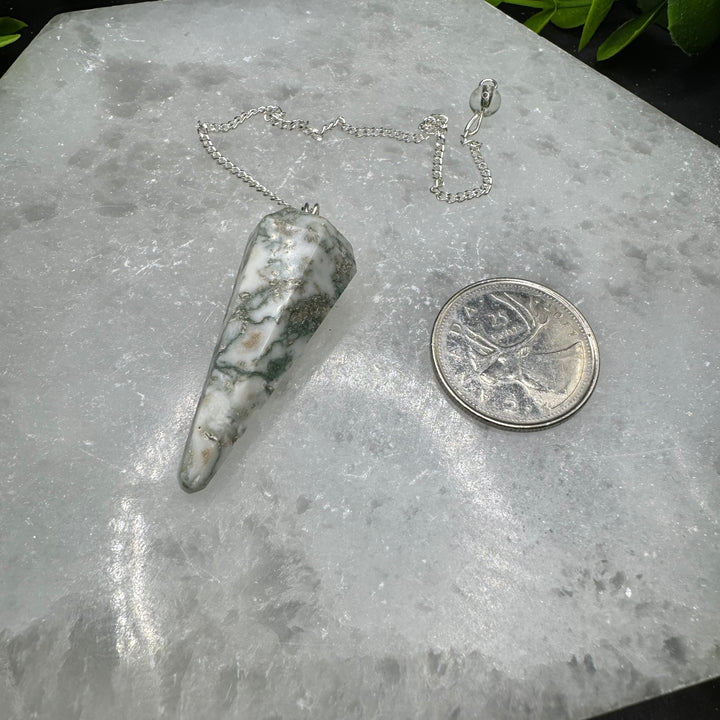 Moss Agate Pendulum