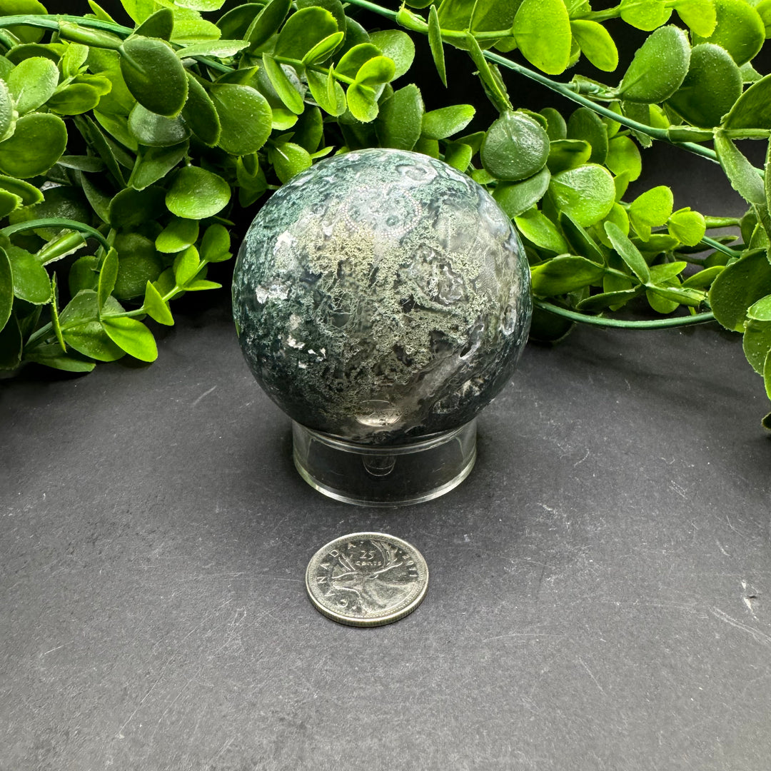 Moss Agate Sphere 70mm