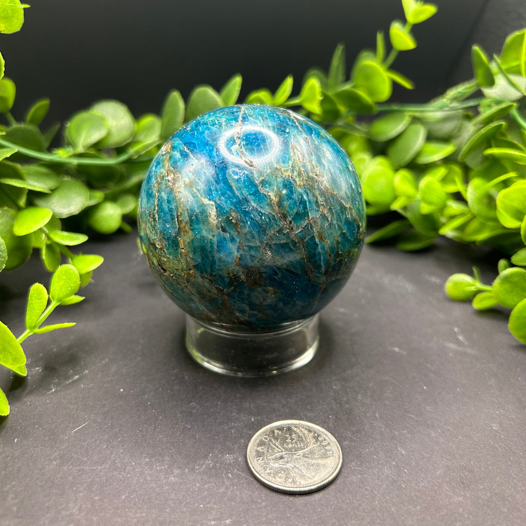 Blue Apatite Sphere