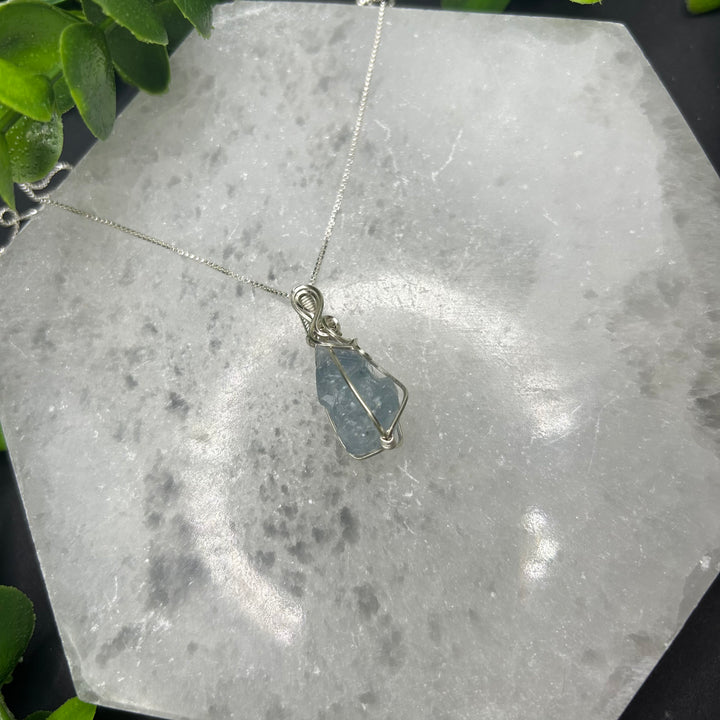 Celestite Rough Cut Pendant