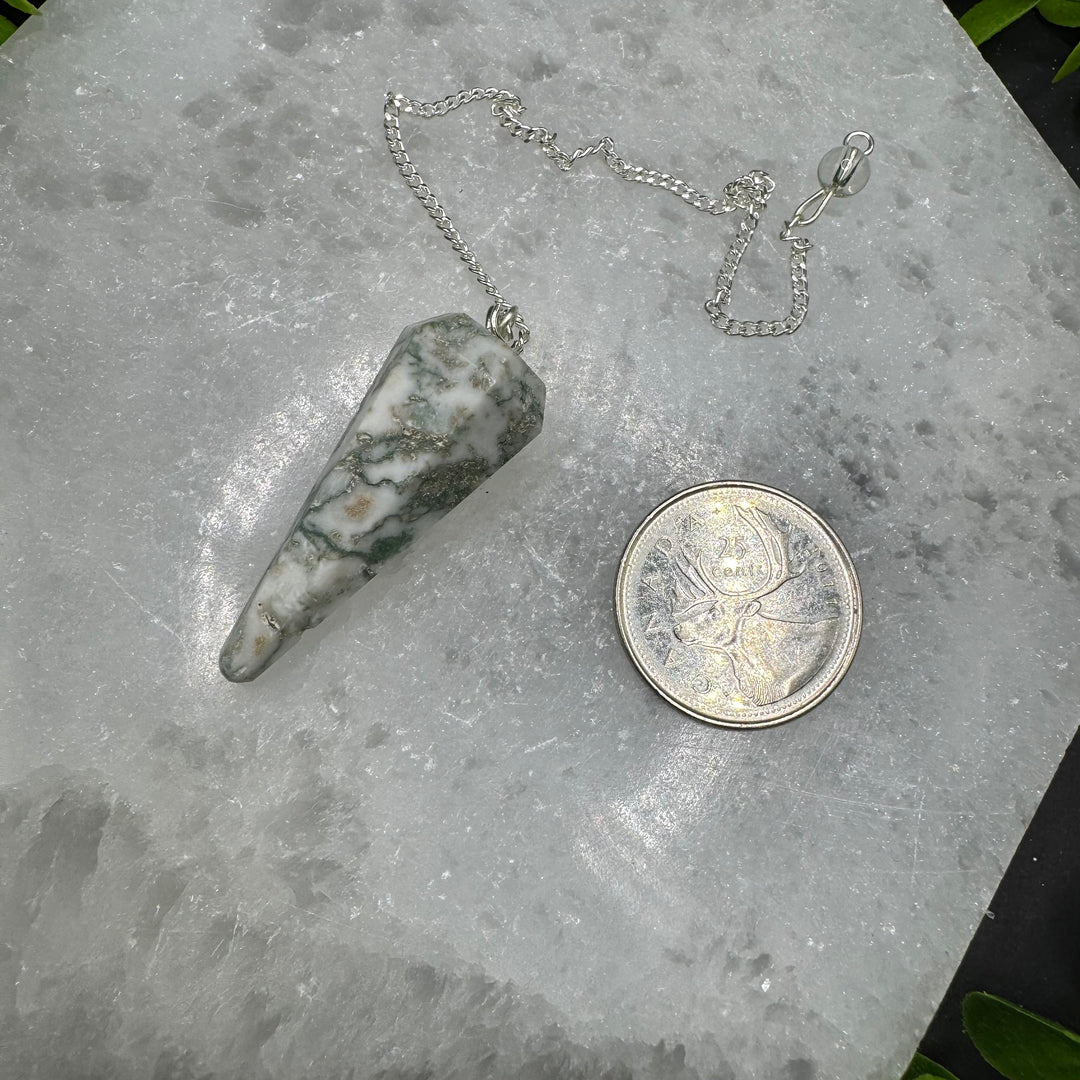 Moss Agate Pendulum