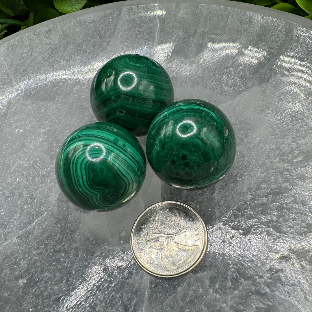 Malachite Sphere 30mm