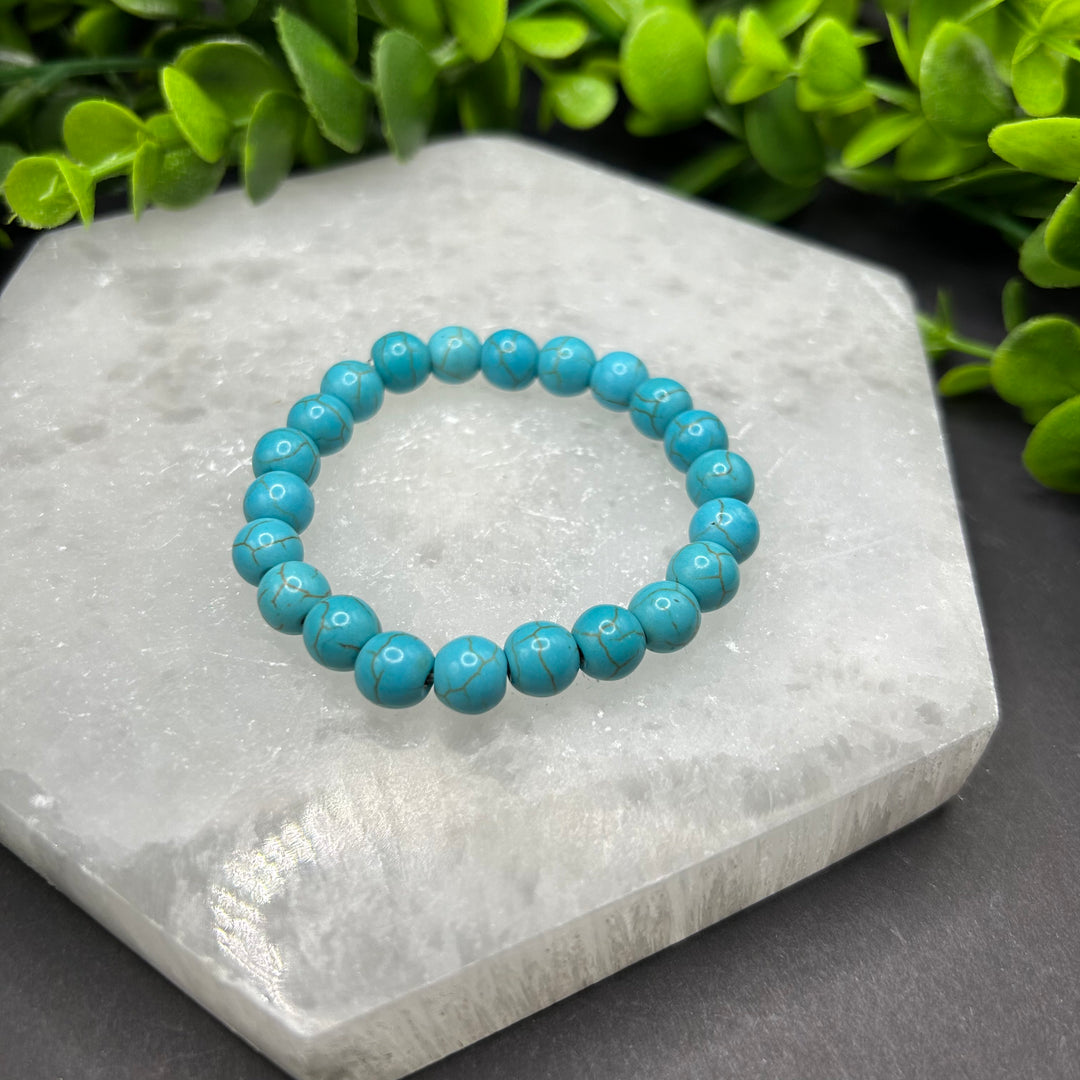 Turquoise Howlite 8mm Bracelet