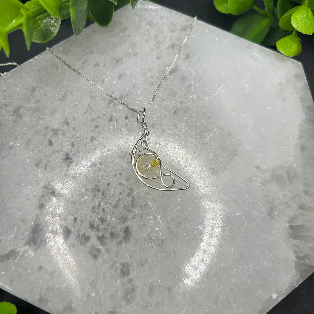 Citrine Moon Pendant