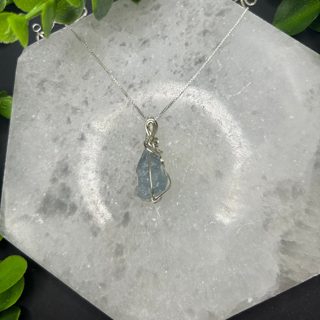 Celestite Rough Cut Pendant