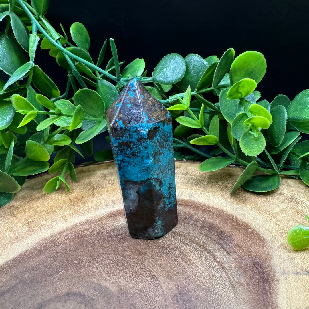 Chrysocolla Hematite Point