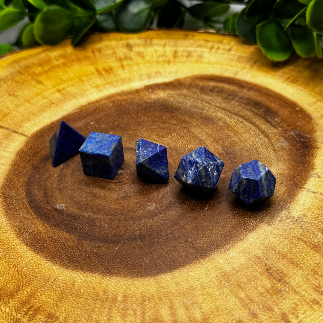 Lapis Lazuli Sacred Geometry Set