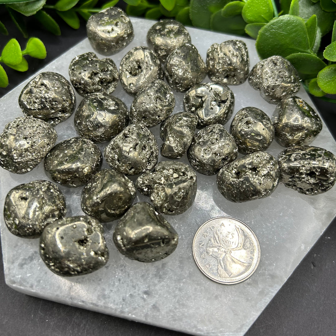 Pyrite Tumbled Healing Stones