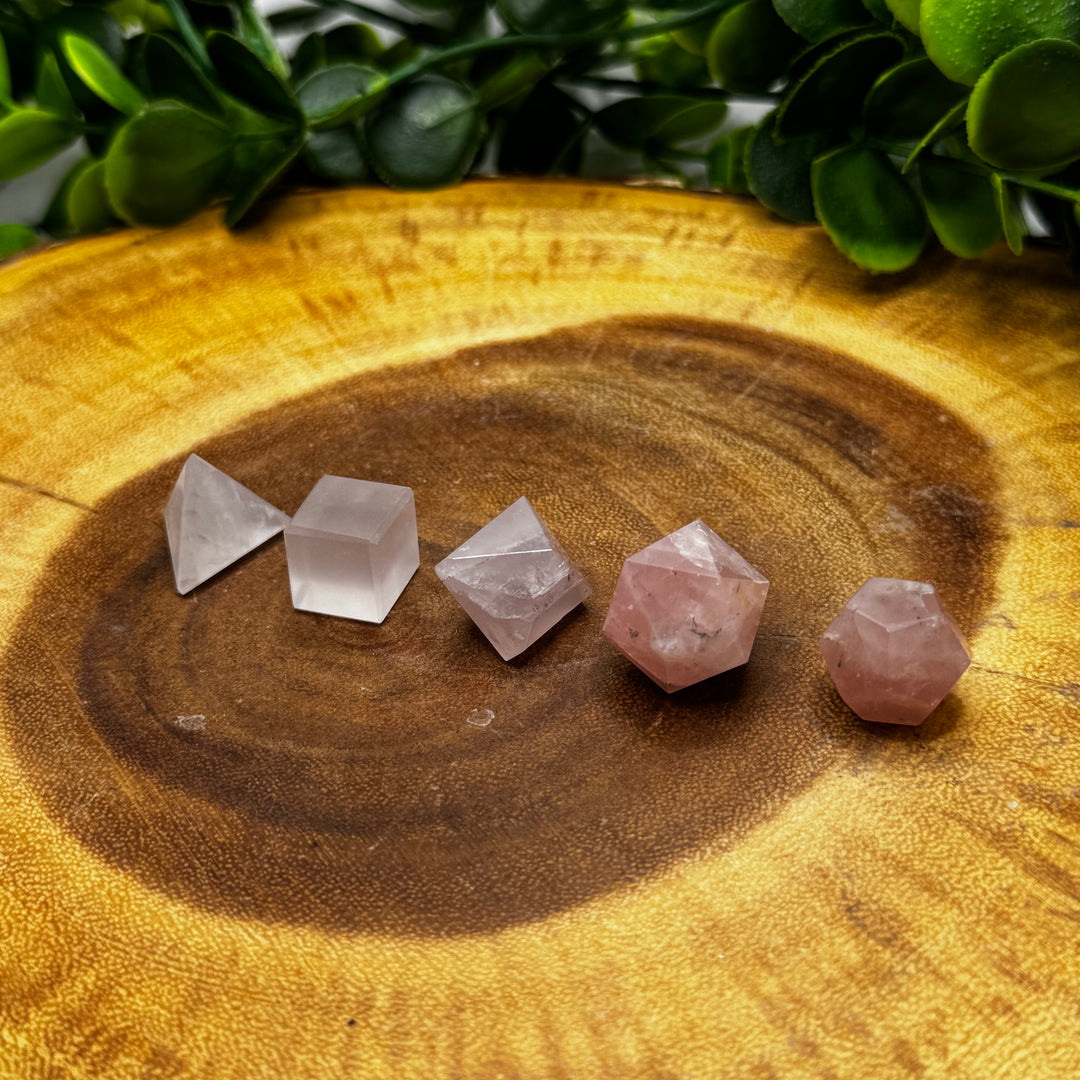 Rose Quartz Sacred Geometry Set