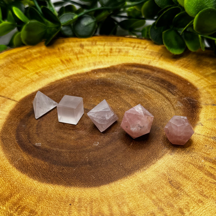 Rose Quartz Sacred Geometry Set