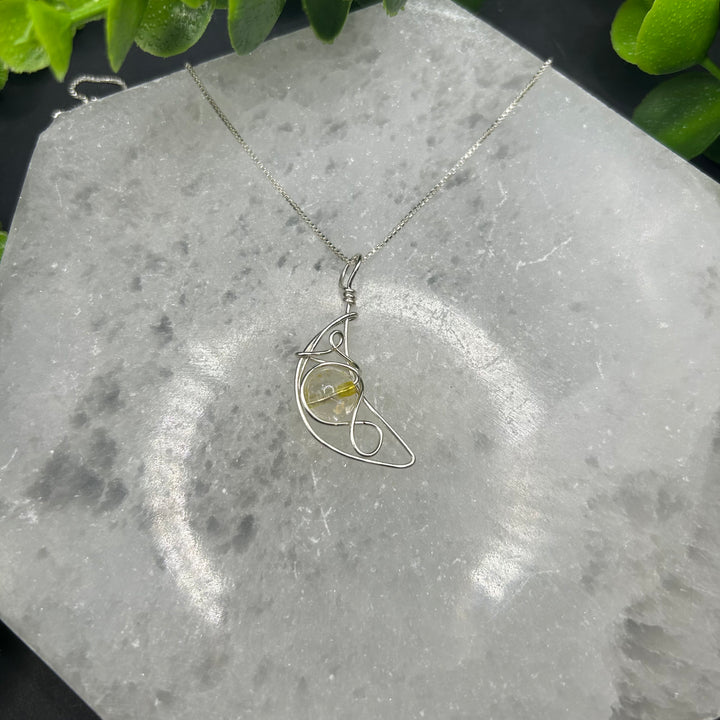 Citrine Moon Pendant