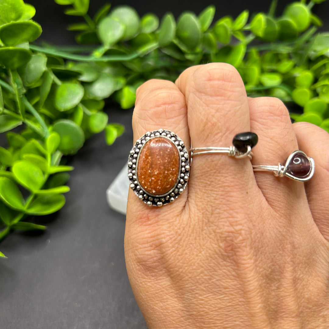 Goldstone Ring