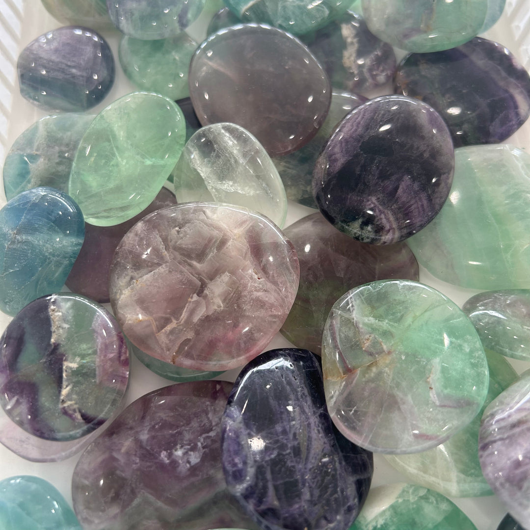 Fluorite Palm Stone