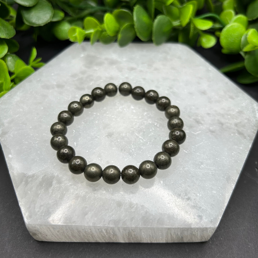 Pyrite 8mm Bracelet