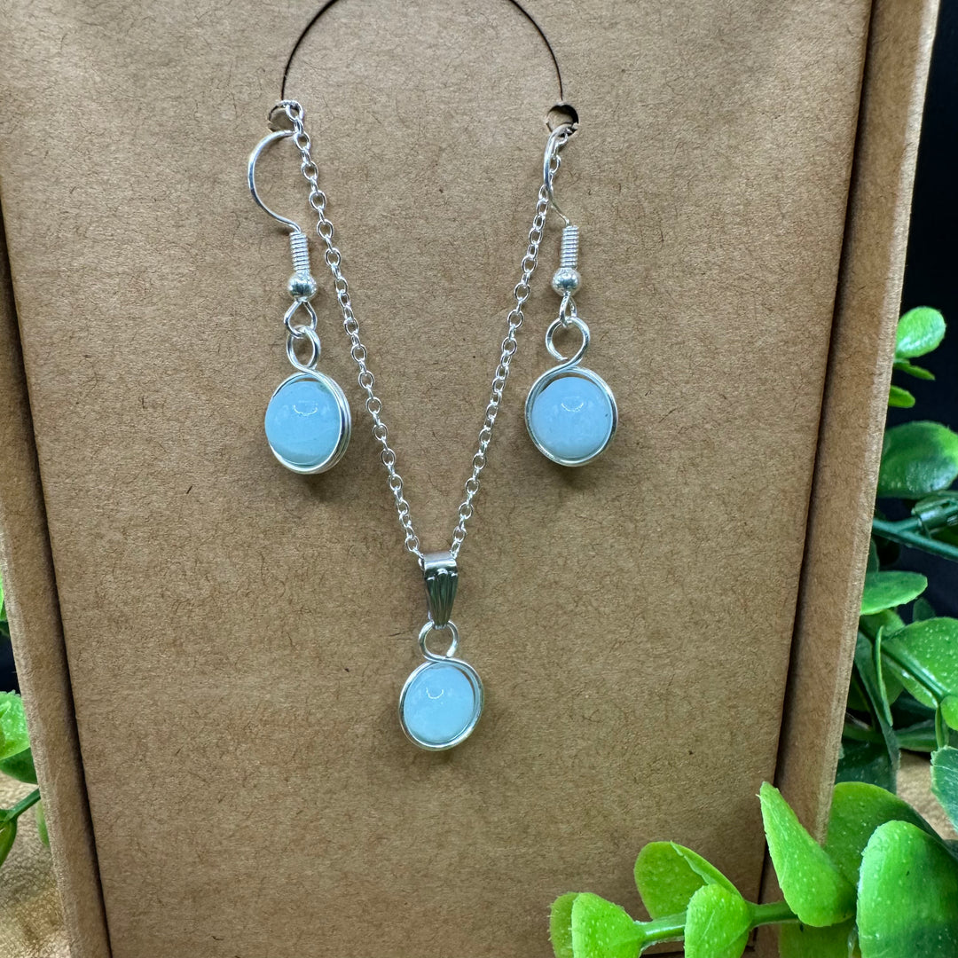 Amazonite Earring & Necklace Set