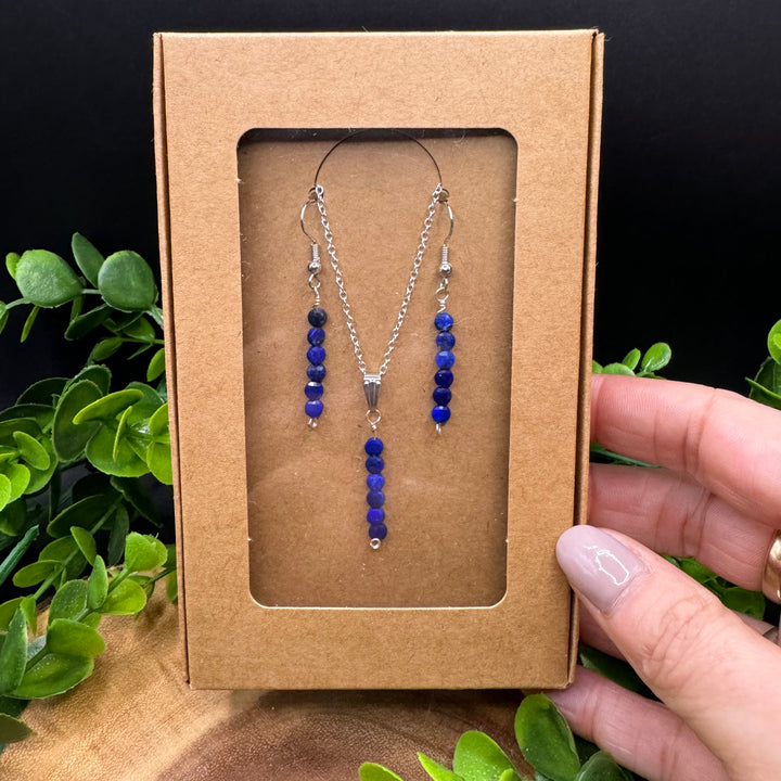 Lapis Lazuli Earring & Necklace Set