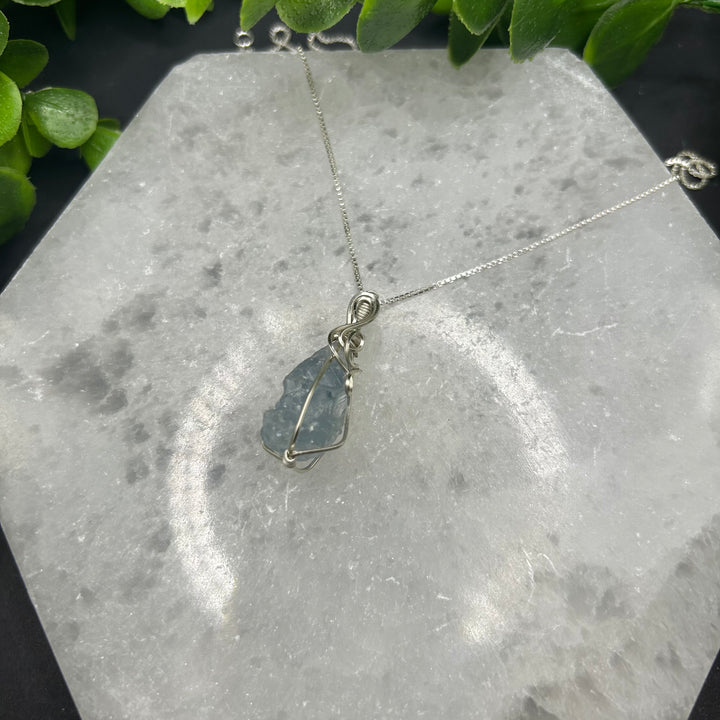 Celestite Rough Cut Pendant