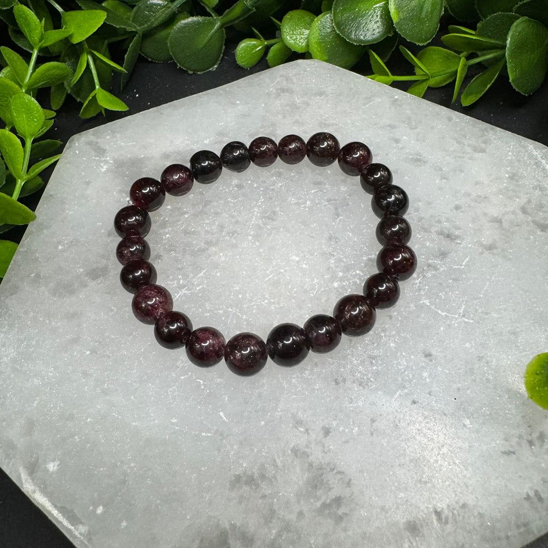 Garnet 8mm Bracelet