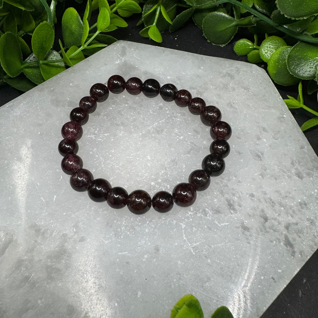 Garnet 8mm Bracelet