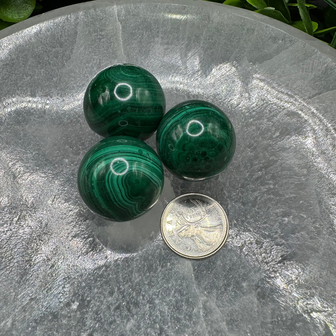 Malachite Sphere 30mm