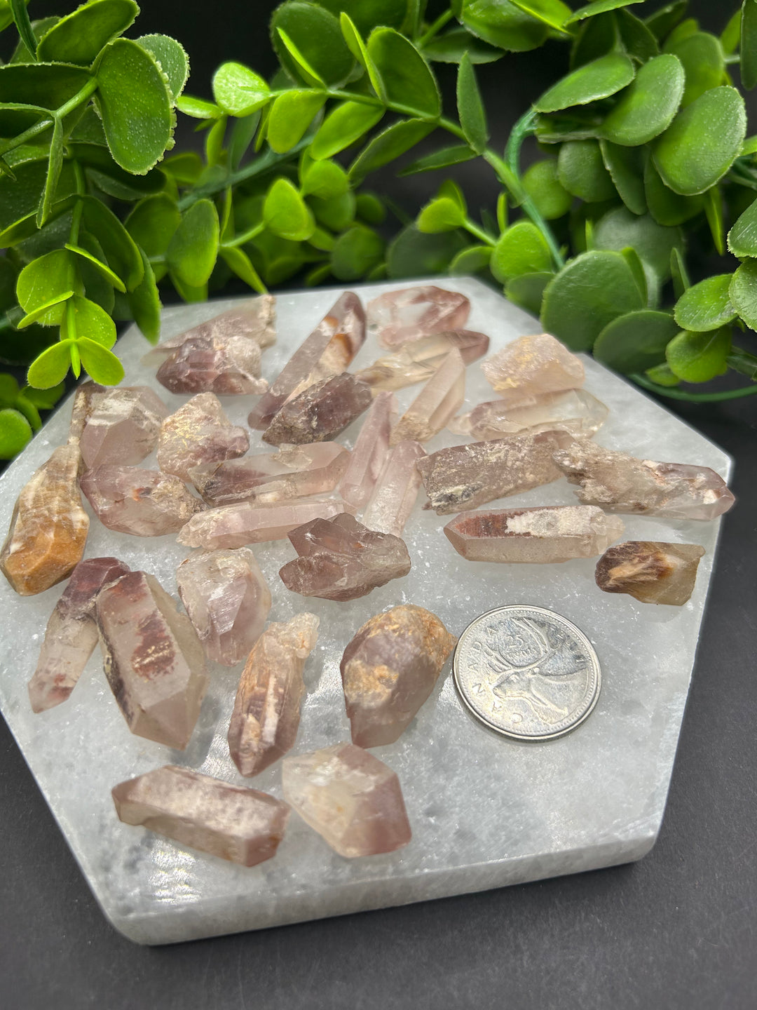 Lavender Lithium Quartz Rough Cut Points