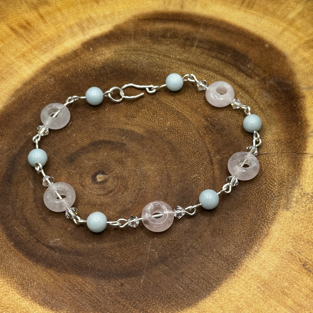 Rose Quartz & Amazonite Bracelet