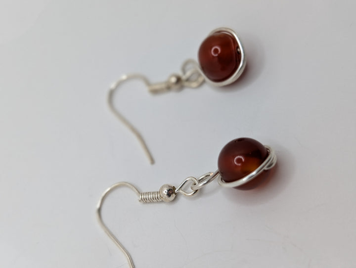 Carnelian Minimal Earrings