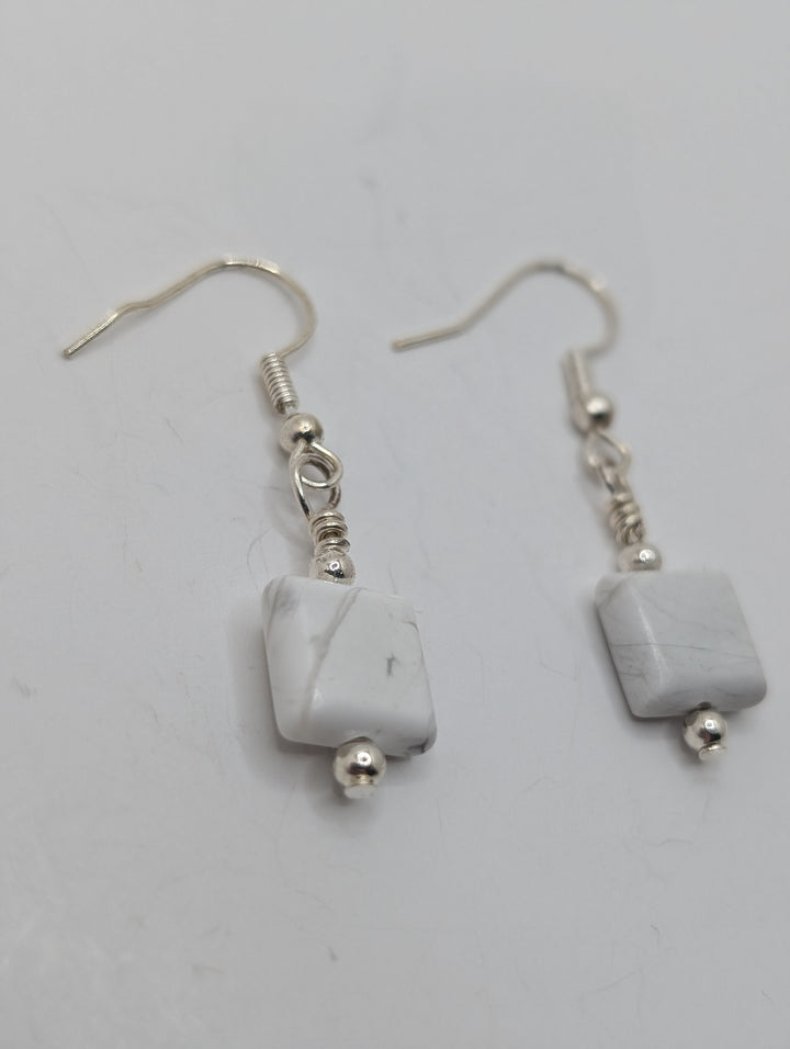 Howlite Minimal Earrings