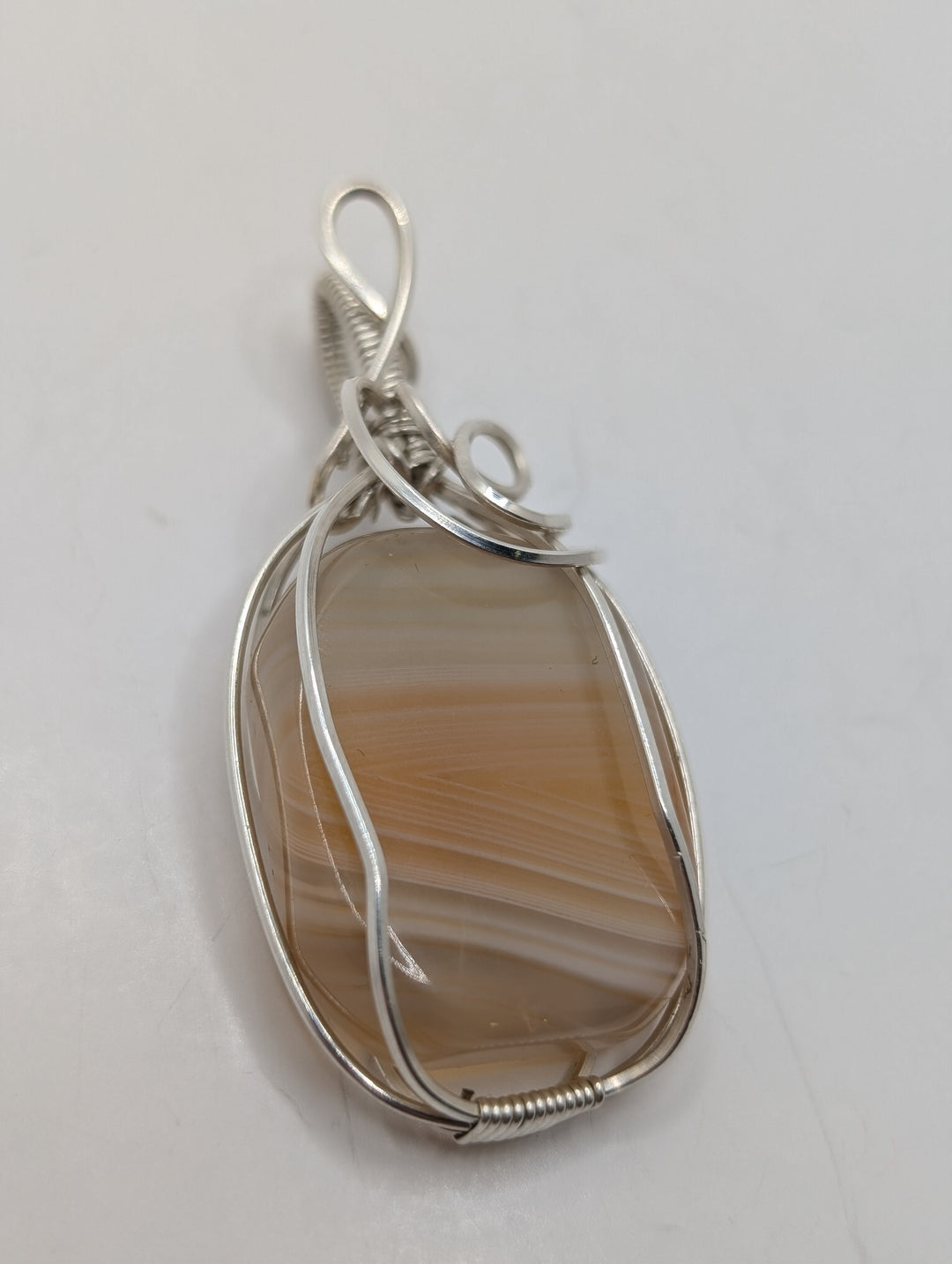 Carnelian Sterling Silver Wrapped Pendant