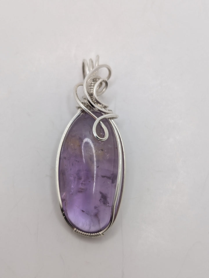 Ametrine Sterling Silver Wire Wrapped Pendant