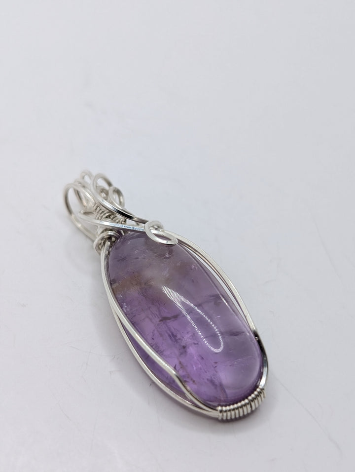 Ametrine Sterling Silver Wire Wrapped Pendant