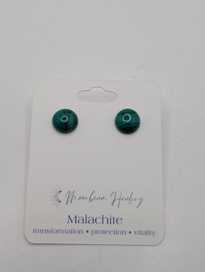 Malachite Stud Earrings